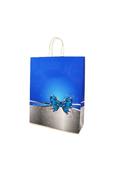 MSG PACKAGING Set of 10 Gift bags 34x14x43 cm, XXL, MSG Blue