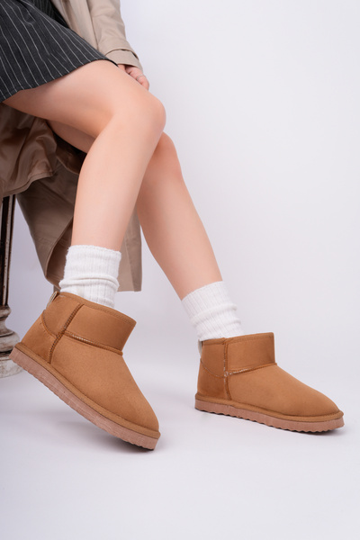 Daxtors Ρετρό γυναικείες μπότες με επένδυση από γούνα, ανθεκτικές στο κρύο