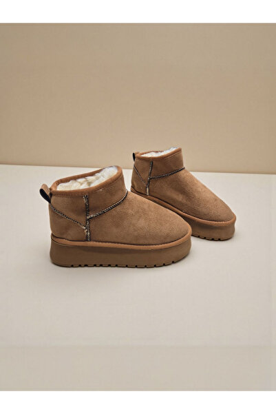 Moda fiesta Fur-Lined Suede Women's Boots – Comfortable and Warm Winter Model