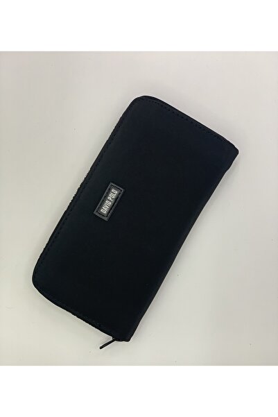 PurpleART Women's Written Zipper Polo Embroidered Large Size Horizontal Wallet 10X20Cm