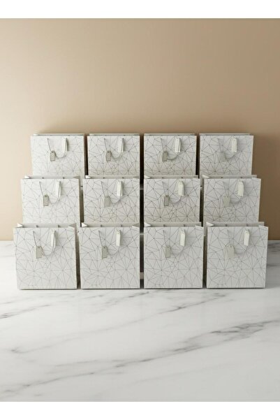 seasons box White paper gift bags with a geometric design – 40 x 50 cm – 12 pieces