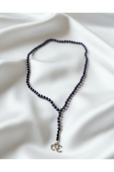 SR Jewelry Box Lapis Lazuli Taşlı Om Sembollü Kolye | Spiritüel Enerji ve Med...