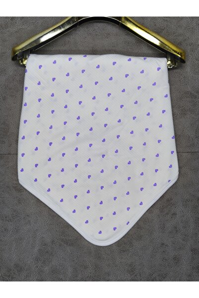 vieso بطانية أطفال من القطن بنمط قلب مقاس 80 × 90 سم بطبقة واحدة