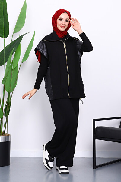 İmajButik Black Vest Pants Suit