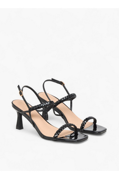 Flora Bella by Shoexpress Women Braided Flared Heel Sandals