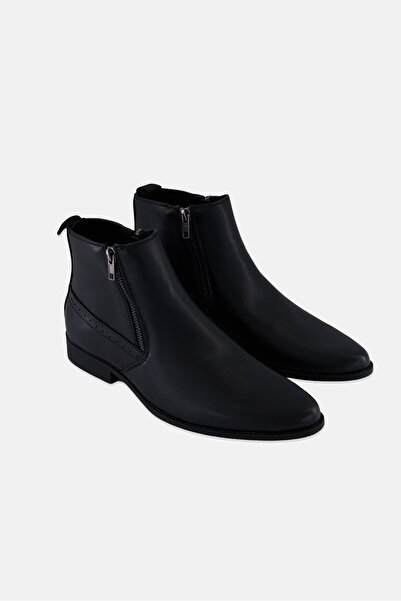 Asos Design Men Chelsea Zipper Ankle Boots, Black