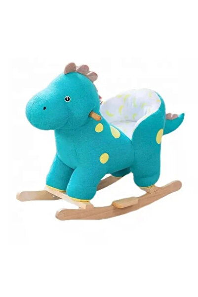 Krista The Green Dinosaur, the Green Dinosaur in plush, Rocking and with Wheels