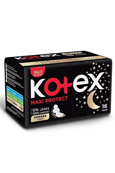 Kotex Sanitary Napkin Maxi Protect Night + Wings 16 Pads