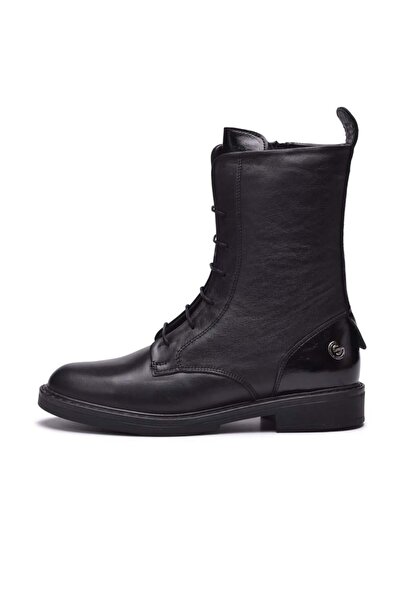 Gusse Aurelia Women's Khaki Leather Boots 263402