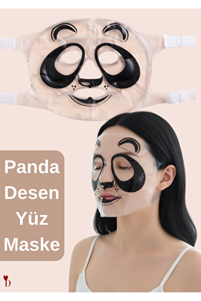 Dami Beauty Panda Desen Sıcak & Soğuk Yüz ve Göz Buz Maskesi Ferahlatıcı,Rahatlatıcı,Canlandırıcı