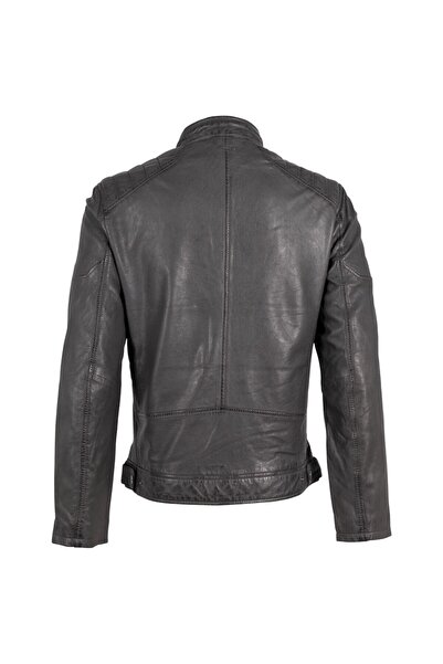 mauritius Deercraft Men's Leather Jacket Dark Anthracite DMJaimi