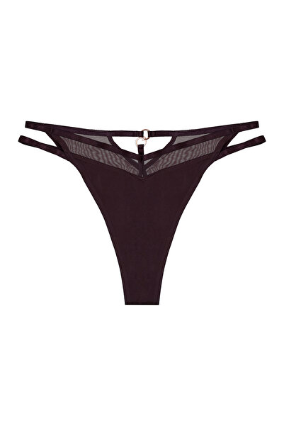 ESOTIQ Chiloți tanga pentru femei, cu plasă la spate și decupaj, eleganți și sexy | Ova