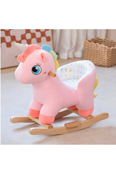 Krista Pink Unicorn Plush Plush Unicorn Rocking And Wheeled