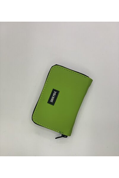 PurpleART Women's Written Zipper Polo Embroidered Mini Wallet 8X13Cm