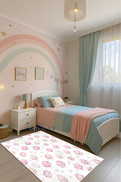 Bebişim Halı Pamuk Şeker Rüyası Tatlı Bambu Çocuk Odası Halısı