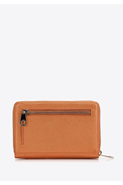 Wittchen Women's Leather Wallet with Decorative Edge Medium Orange Leather