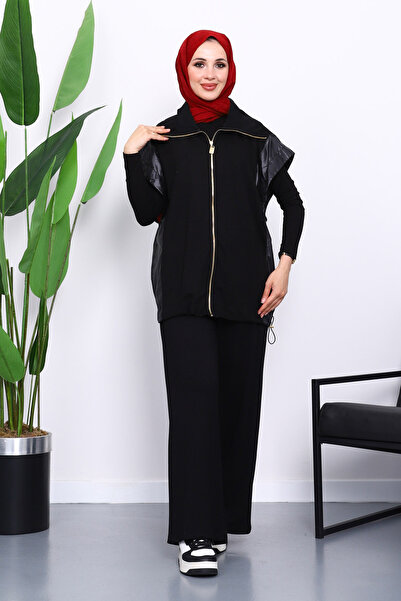 İmajButik Black Vest Pants Suit
