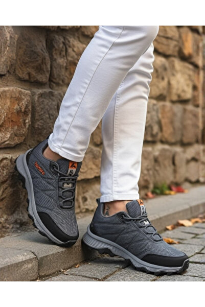 homiro Men's Waterproof Poly Sole Fuspedli Sports Shoes - Smoked