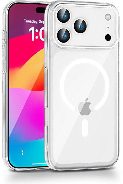 Generic جراب شفاف لهاتف iPhone 17 Pro Max - جراب شفاف رفيع مقاوم للصدمات ومضا...