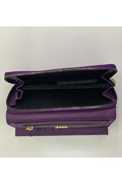 PurpleART Women's Polo Embroidered Magnet Cover Large Size Horizontal Wallet 10X19X5Cm