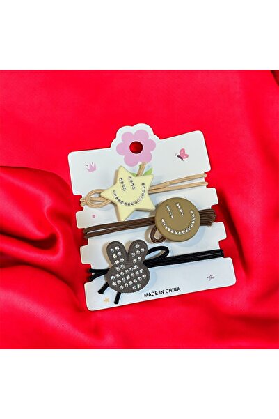 Store 6 Pieces of Rubber Buckles with Figured Stones