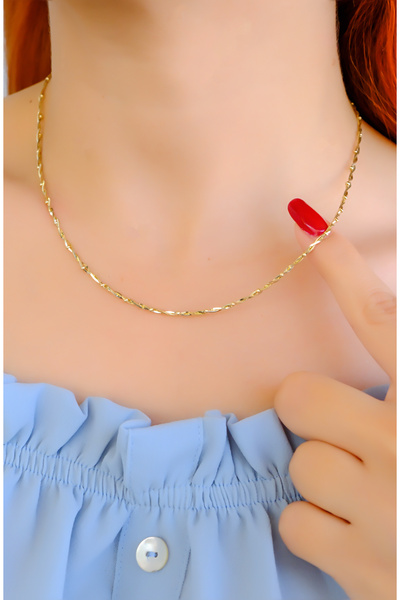 güneyler altın ÇITIR ZİNCİR KOLYE 14 AYAR A085015