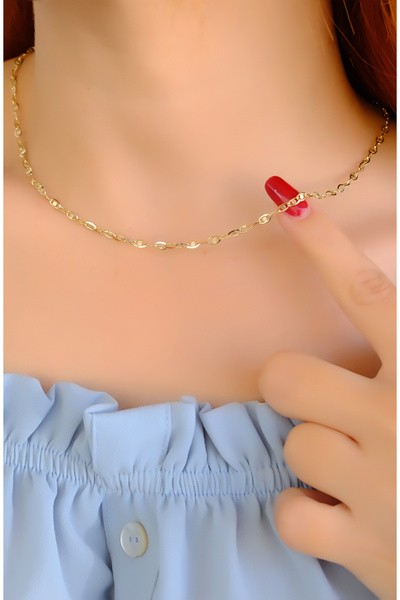 güneyler altın PULLU ZİNCİR KOLYE 14 AYAR A085011