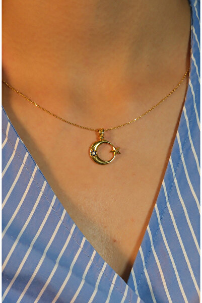 güneyler altın AY YILDIZ KOLYE 22 AYAR A070717