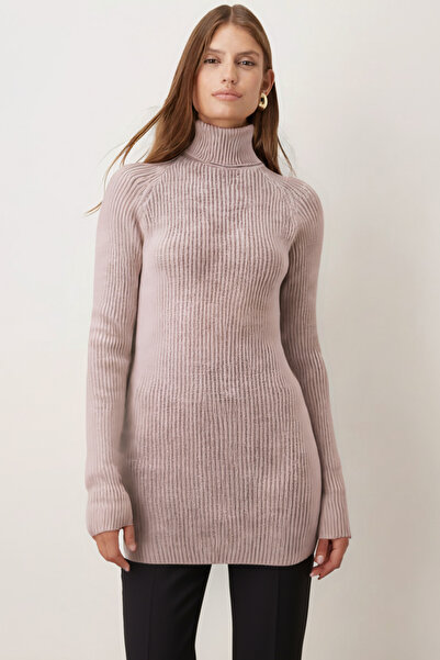 armonika Women's Stone Turtleneck Thessaloniki Knitwear Sweater Arm-26K136017