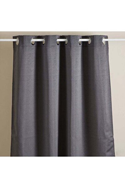 Home Box Atlanta Single Window Curtain - 140x160 cm Charcoal Gray