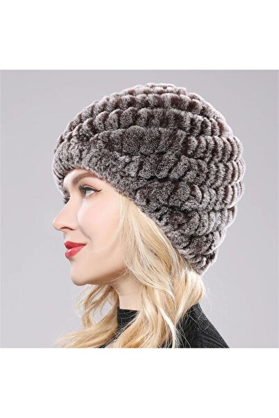 Confortino Elegant fur hats with thick lining Elise - universal size