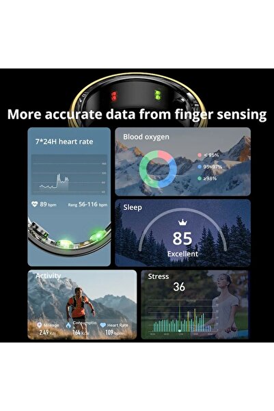 Briggs Smart Ring Size 8, Diameter 57.17mm, Z31, Steel, Gold,