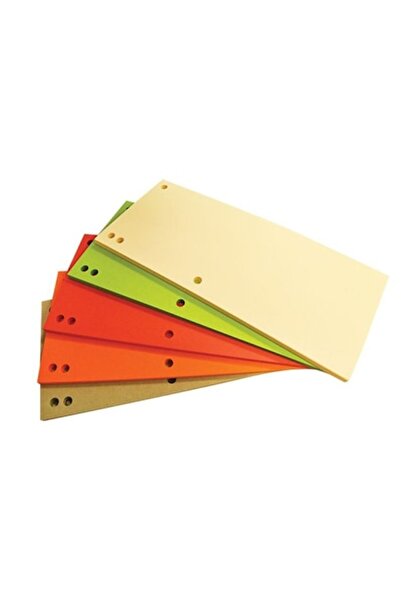 OFFICE products Set of 100 office document dividers, OFFICE PRODUCTS, cardboard, 1/3 A4 (235x105 mm), multicolor
