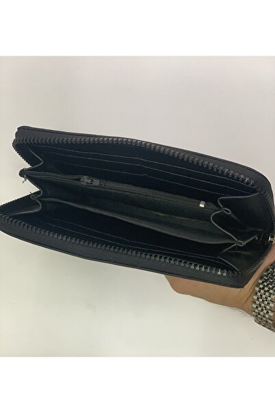 PurpleART Women's Crinkle Fabric Large Horizontal Wallet 10X20Cm