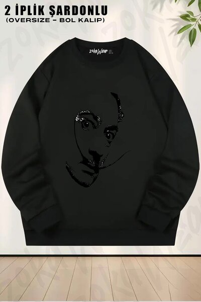 ZOKAWEAR Unisex Avida Dollars Printed Oversized Crew Neck Sweatshirt