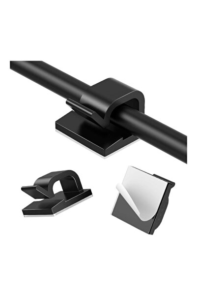 OEM Set of 35 cable organizer clips, self-adhesive, Black