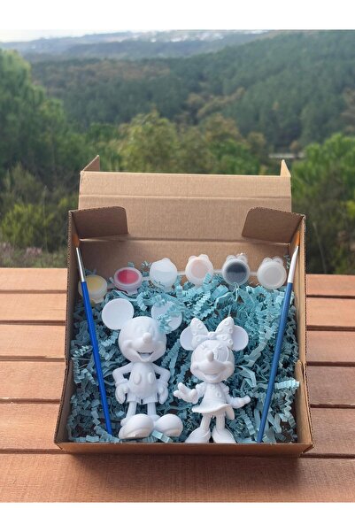 Sheko Art Mickey Mouse & Minnie Mouse Figür Boyama Seti