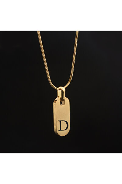 idolavm The Best of Times D Harfli Çelik Kolye Takı Kişiye Özel Hediyelik Aks...