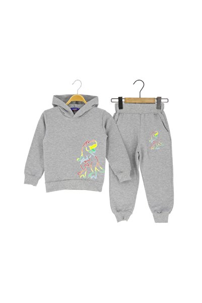 Atabay Kids Men's Set Dinosaur Printed 2-Strand Shardoned