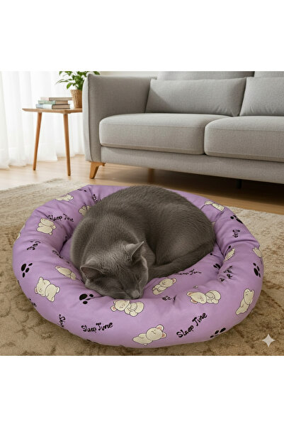 Regina Kedi Köpek Yatağı Simit Kedi Yatağı