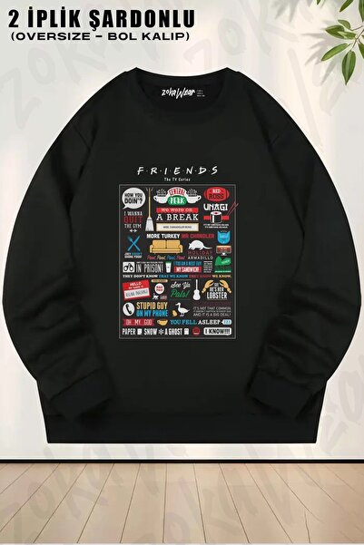 ZOKAWEAR Unisex Friends, Central Perk, Seria TV cu imprimeu supradimensionat ...