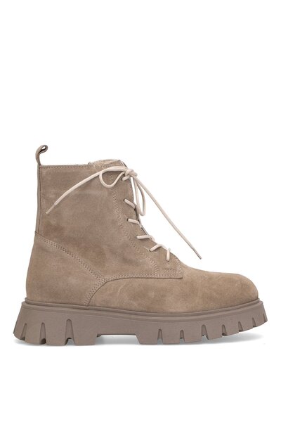 Ayakkabı Fuarı Elit Dravelle Women's Genuine Suede Leather Classic Boots Mink