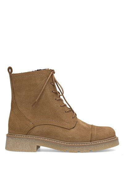 Ayakkabı Fuarı Elit Zorivelle Kadın Hakiki Nubuk Deri Klasik Bot Taba