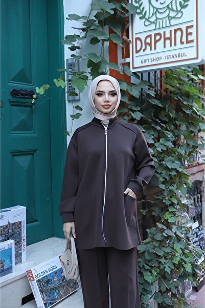 NİSUM MODA Premium Fabric Set with Pockets and Zipper