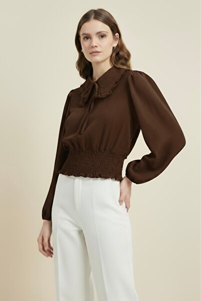 Store Beli Lastikli Bebe Yaka Bluz