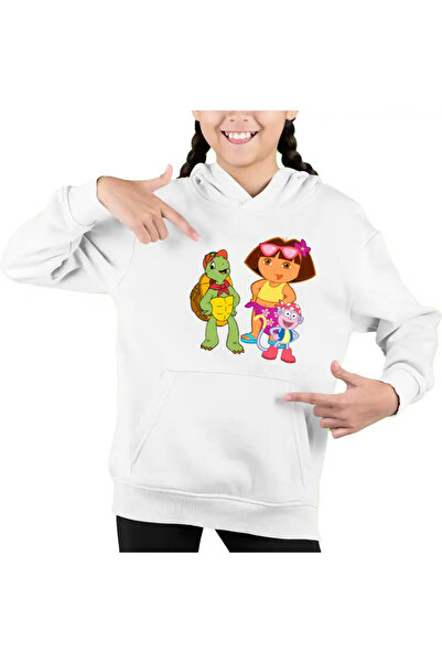 OEM Children's Hoodie Girls Dora the Explorer Franklin the Explorer Monkey
