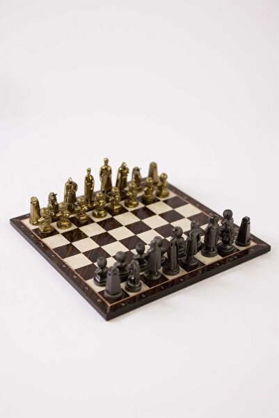 DZİWAWA Çerkes Temalı Satranç Takımı(Düz Tablalı)