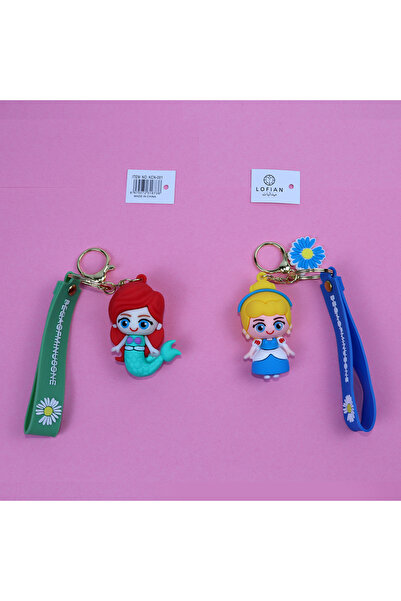 LOFIAN Silicone Keychains - Cartoon Characters Model KCN-001 - 2 Count
