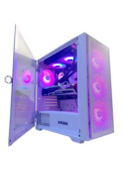 DARYUN Nirsa Pro 4x120MM Argb Fanlı Beyaz Gaming Bilgisayar Kasası