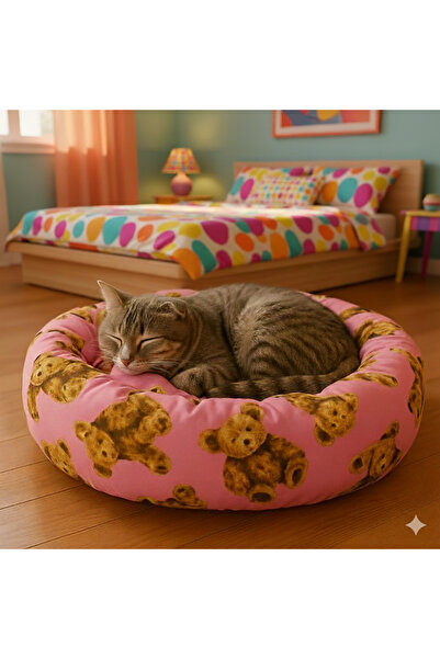 Regina Kedi Köpek Yatağı Simit Kedi Yatağı